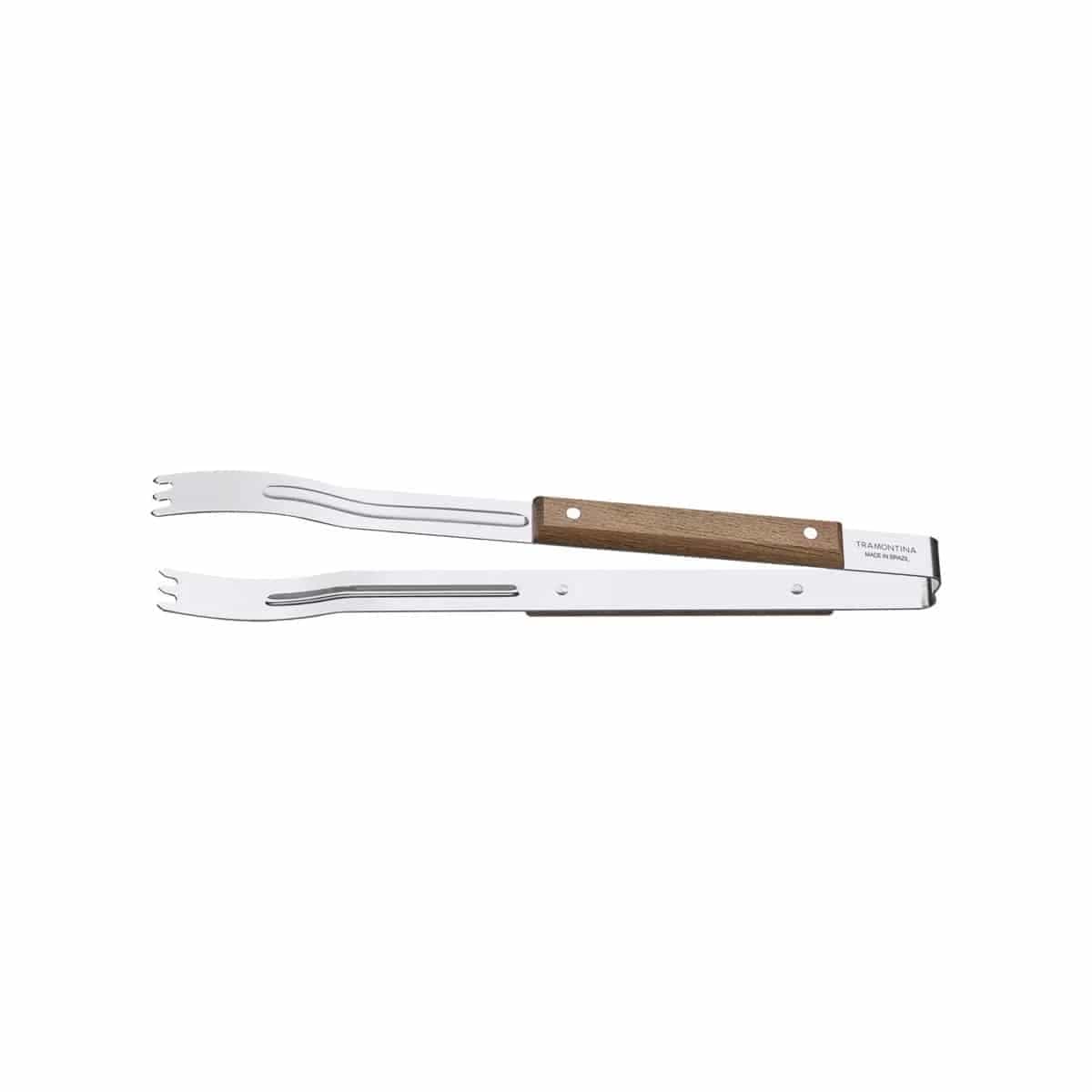 Pinza De Asado Carne Tramontina Madera 38 Cm Churrasco