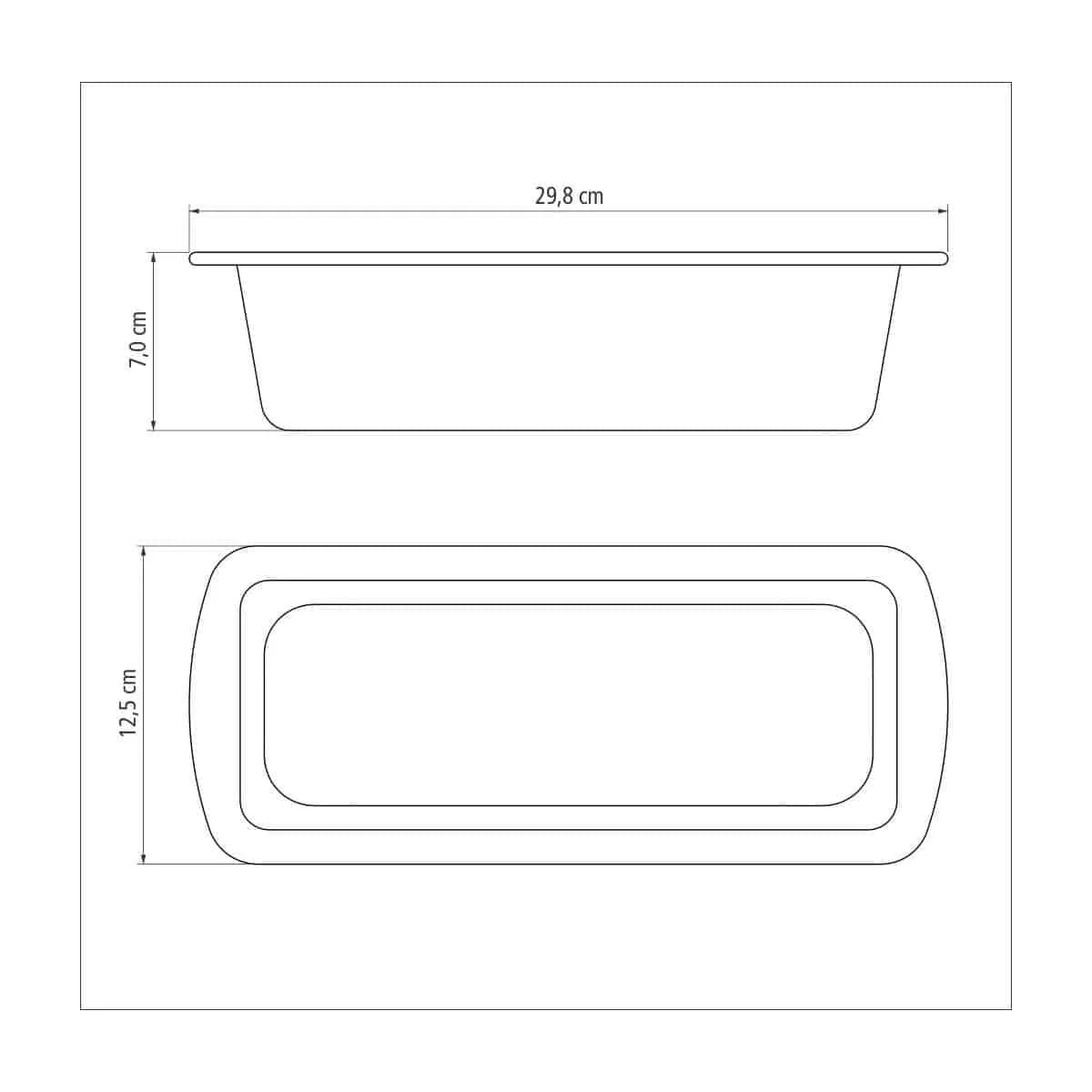 Molde Tramontina Teflon Pan Budinera 26 Cm — imagen 3 de 4