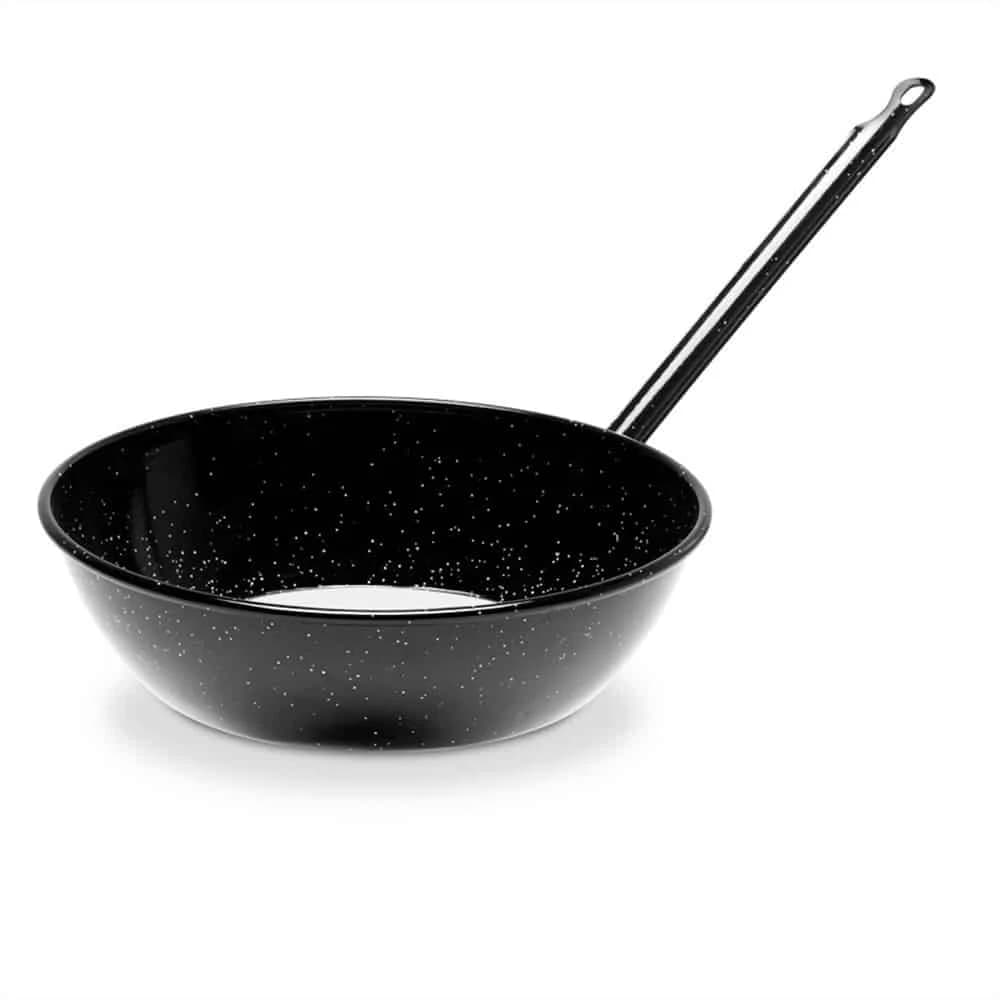 Sarten Wok Profundo Acero Esmaltado 30 Cm Vaello Con Mango — imagen 1 de 1
