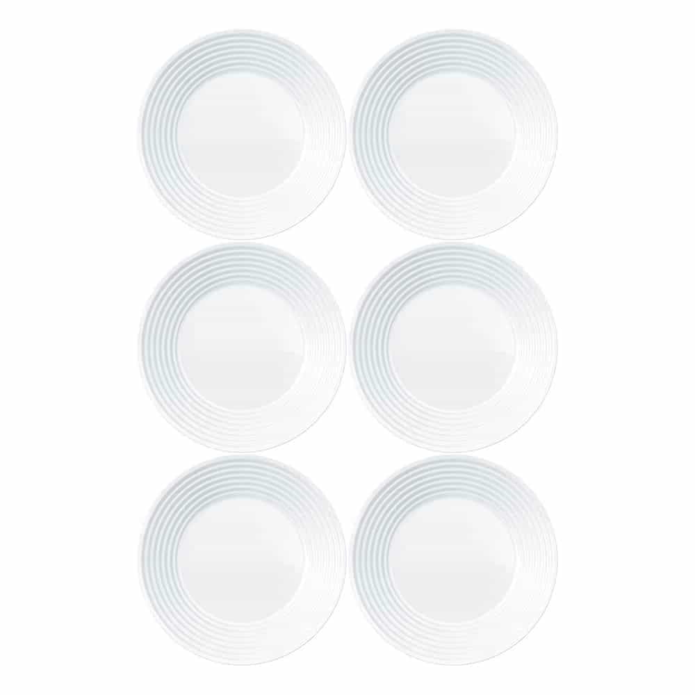 Plato Postre Vidrio Duralex 19 Cm Saturno X6 Unid.