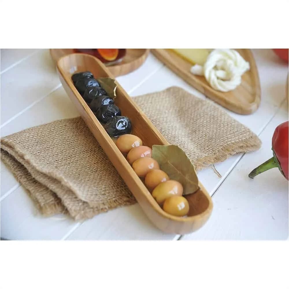 Plato De Bambu Copetinero 30 Cm Bambum Luiz — imagen 3 de 4