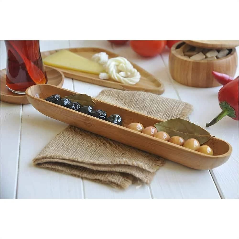Plato De Bambu Copetinero 30 Cm Bambum Luiz — imagen 4 de 4