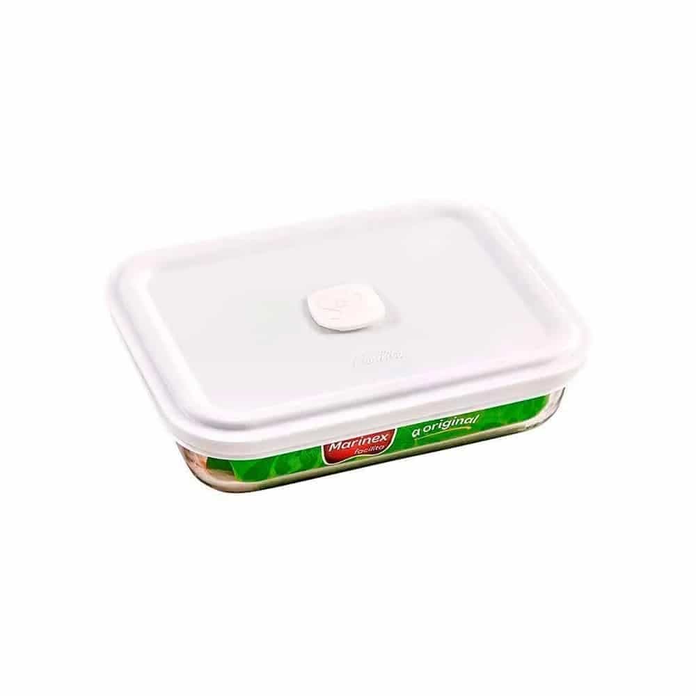 Tupper De Vidrio Facilita Con Tapa Marinex 750 Ml