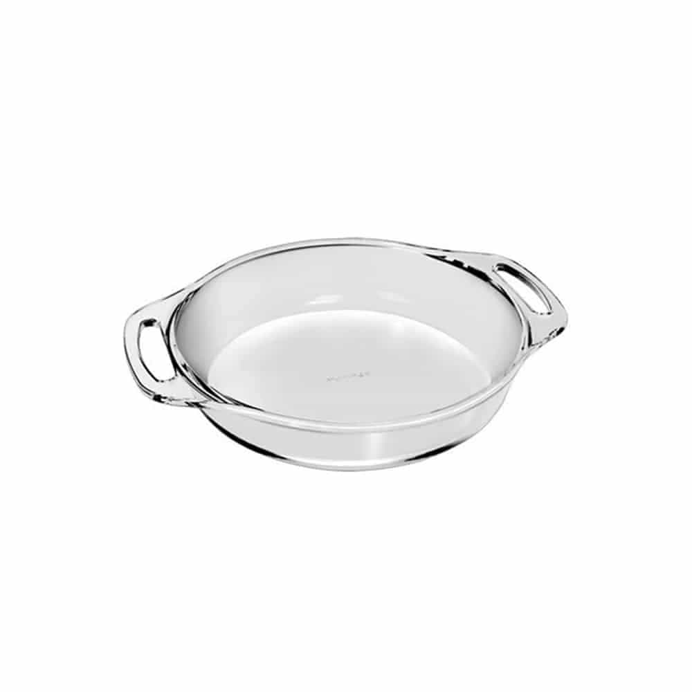 Asadera Vidrio Marinex Redonda 2400 Ml Seletta Con Asas