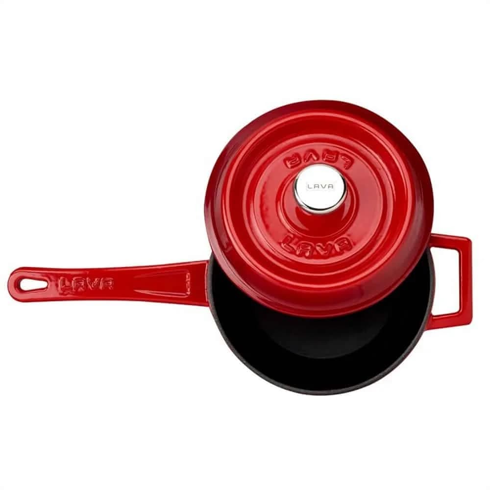 Cacerola Olla Lava Hierro Fundido Esmaltado Con Mango 16 Cm — imagen 3 de 4
