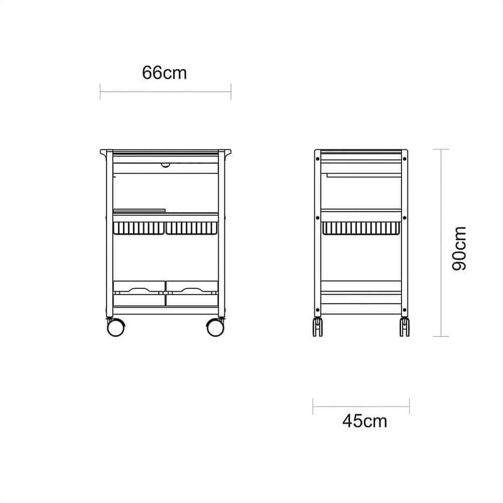 Organizador De Cocina Carro Auxiliar Parrilla Tramontina — imagen 4 de 7