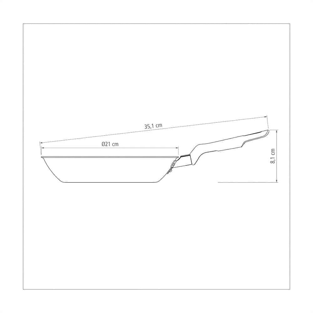 Sarten Antiadherente Tramontina Teflon 20 Cm Loreto — imagen 3 de 4