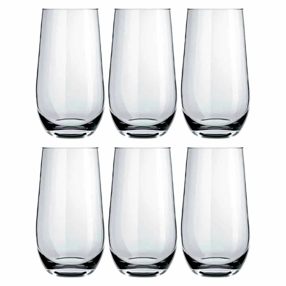 Vaso Vidrio Dubai Nadir Refresco 530 Ml X 6 Unidades