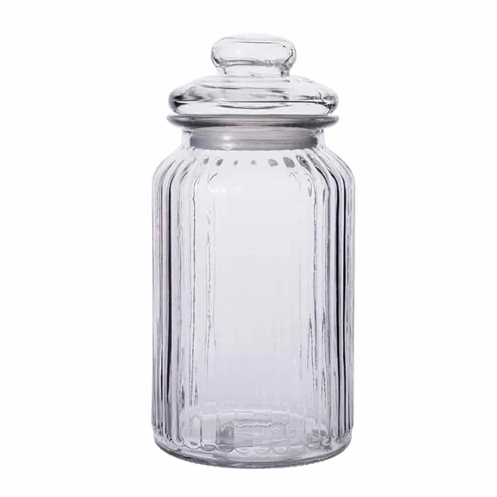 Frasco De Vidrio Tarro Caramelera Hermetico Conserva 1300 Ml