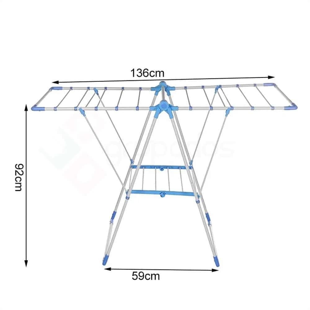 Tendedero Para Ropa De Pie Plegable Tender Acero Inoxidable — imagen 2 de 6