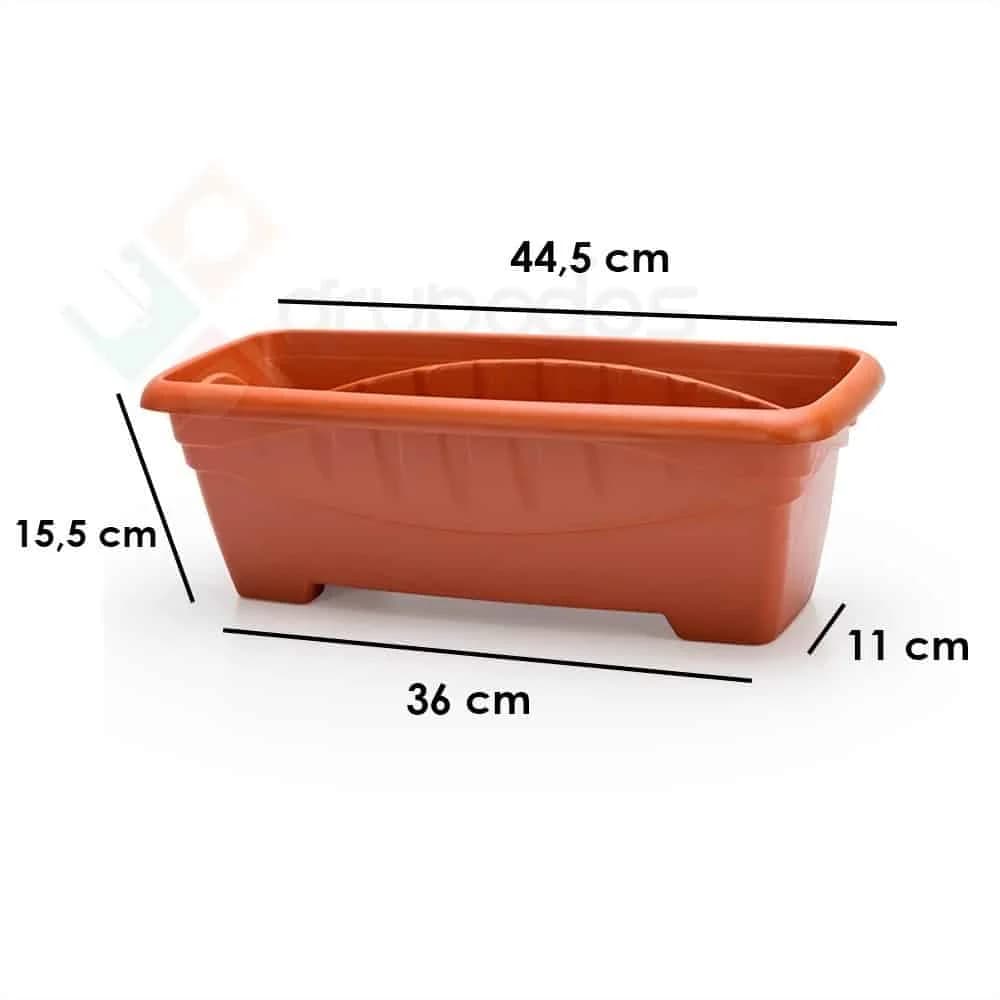 Maceta Jardinera Rectangular Para Plantas Jardin 44,5 Cm — imagen 2 de 2