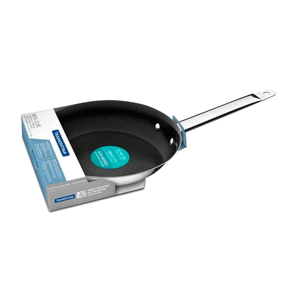 Sarten Tramontina Acero Inoxidable Induccion 26 Cm Antiadher — imagen 3 de 6
