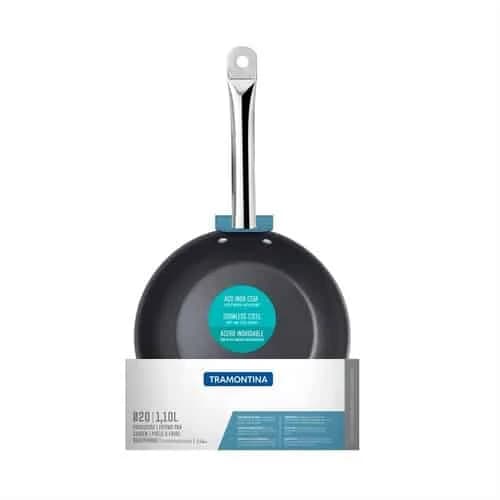 Sarten Tramontina Acero Inoxidable Induccion 20 Cm Antiadher — imagen 2 de 6
