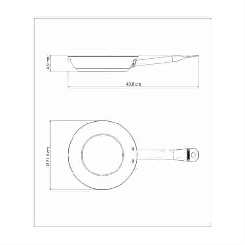 Sarten Tramontina Acero Inoxidable Induccion 20 Cm Ceramico — imagen 4 de 8