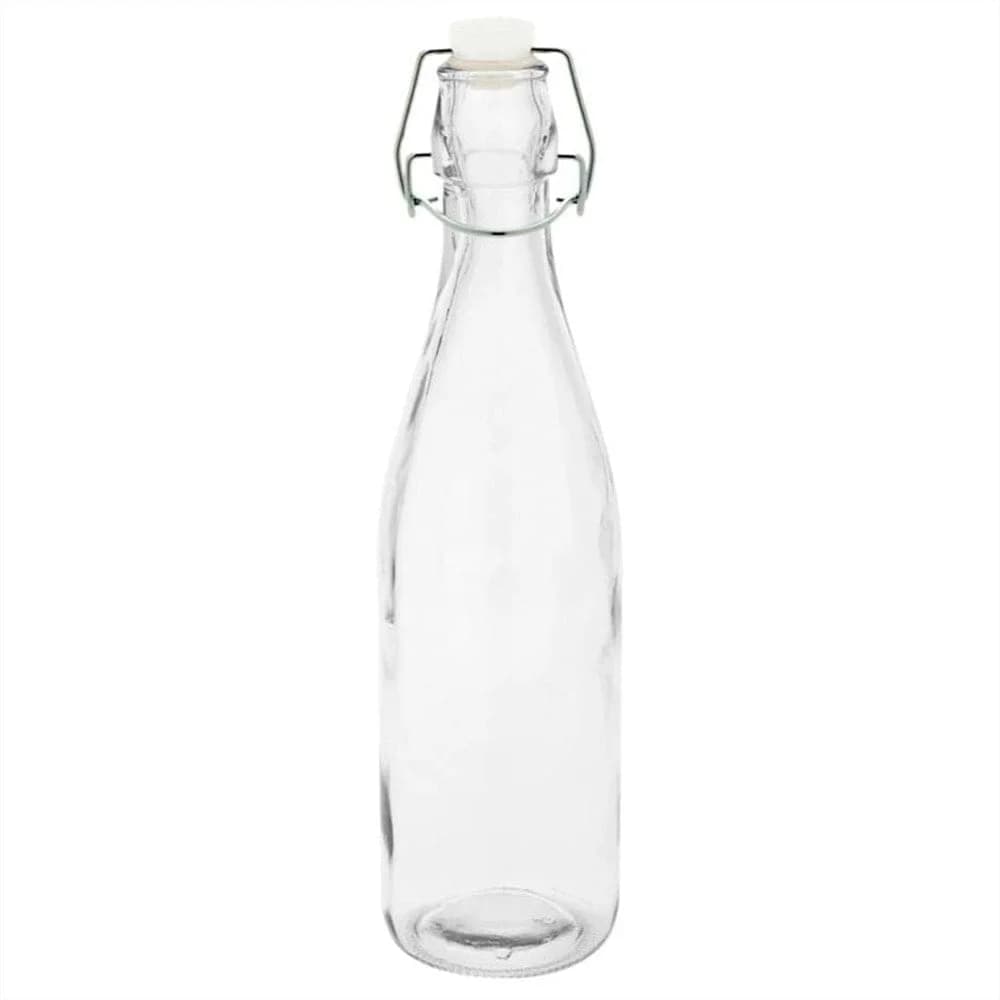 Botella De Vidrio Con Tapa Hermetica 1 Litro Grupo Dos — imagen 1 de 2