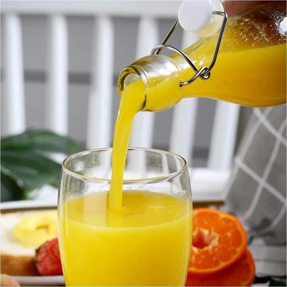 Botella De Vidrio Con Tapa Hermetica 1 Litro Grupo Dos — imagen 2 de 2
