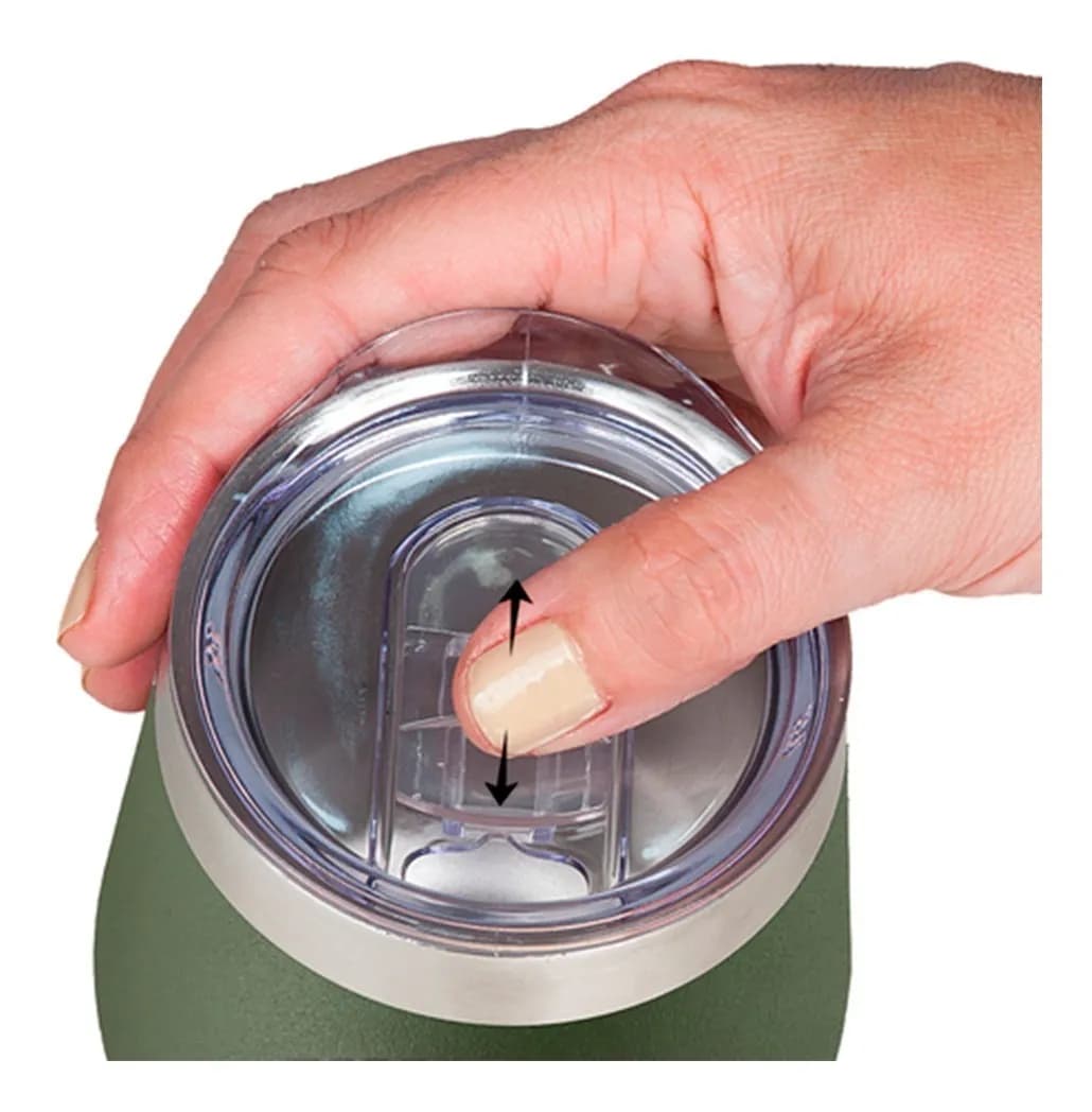 Vaso Mate Termico Con Tapa Acero Inoxidable 350 Ml Grupo Dos — imagen 6 de 7