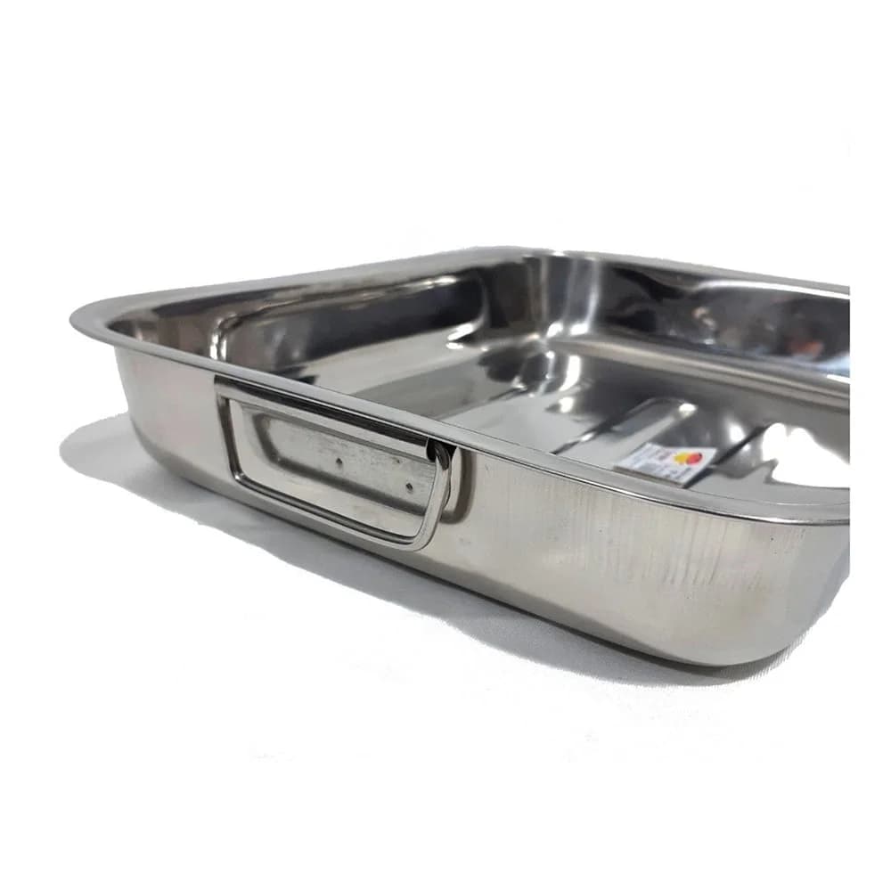 Asadera Para Lasagna Acero Inoxidable Lasagnera 35 X 26 Cm — imagen 2 de 2