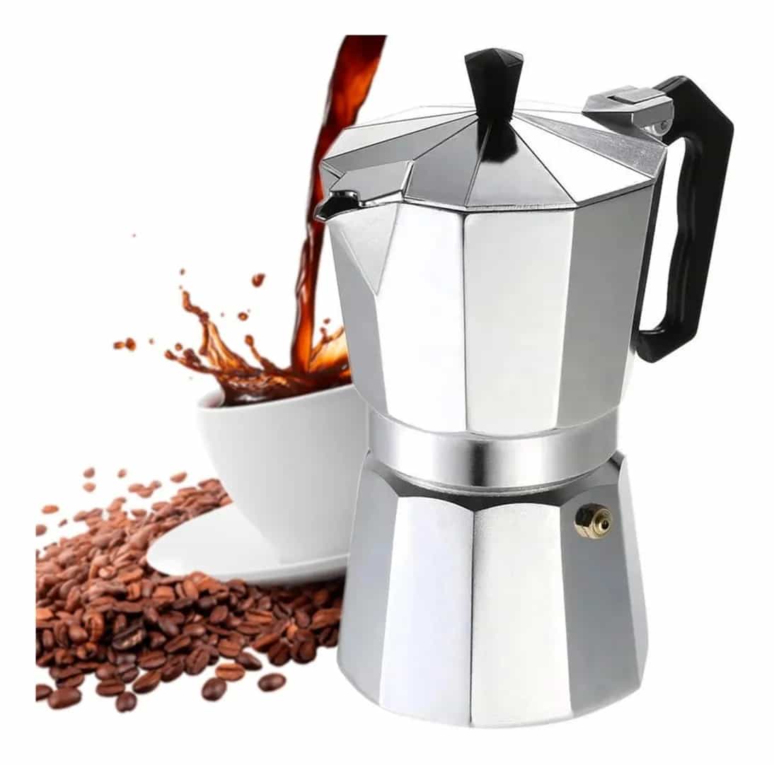 Cafetera Italiana Aluminio Cafe 450 Ml 9 Tazas Grupo Dos