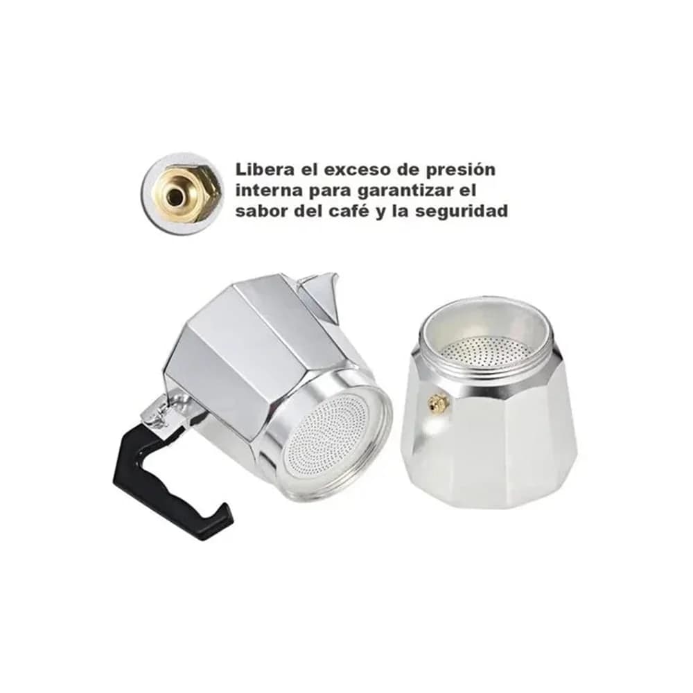 Cafetera Italiana Aluminio Cafe 450 Ml 9 Tazas Grupo Dos — imagen 2 de 4