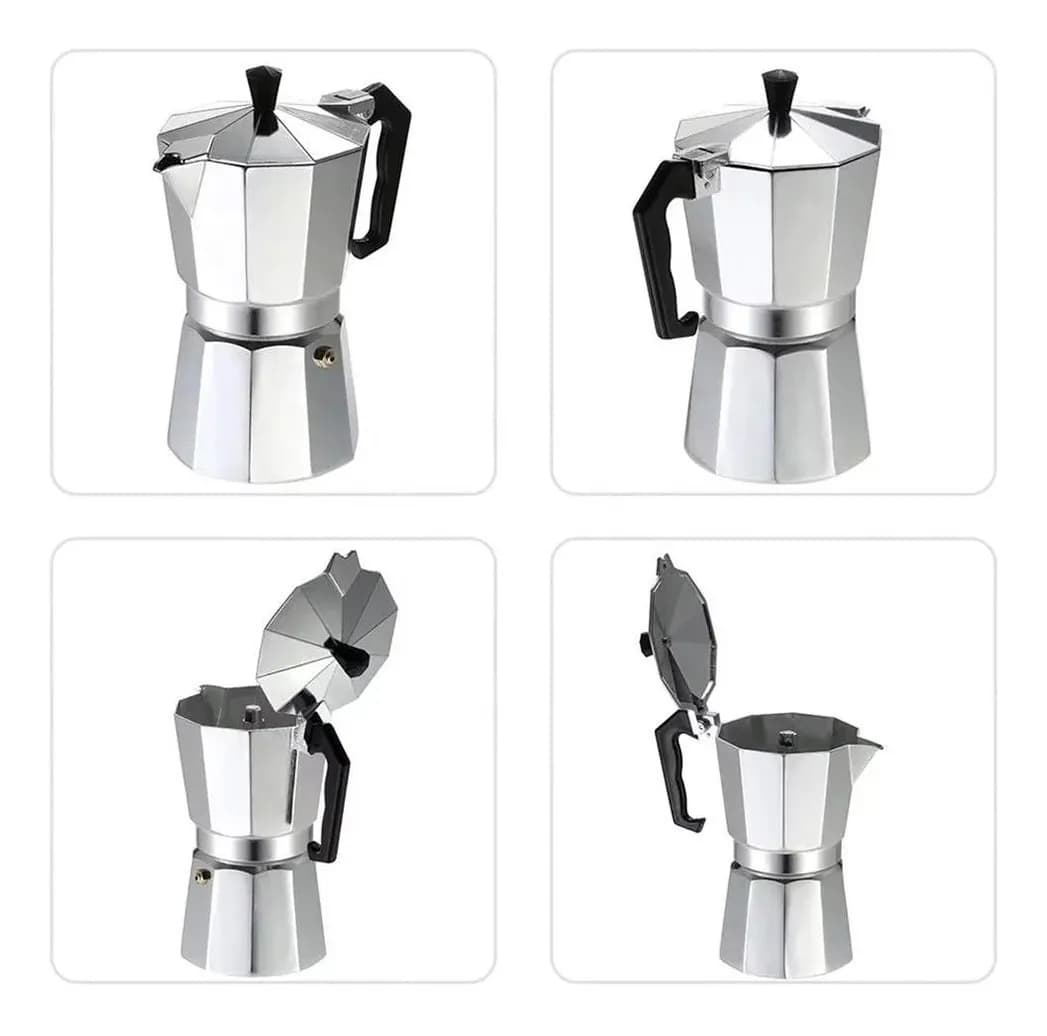 Cafetera Italiana Aluminio Cafe 450 Ml 9 Tazas Grupo Dos — imagen 3 de 4