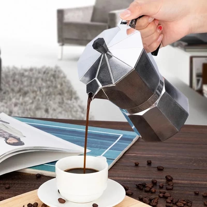Cafetera Italiana Aluminio Cafe 450 Ml 9 Tazas Grupo Dos — imagen 4 de 4