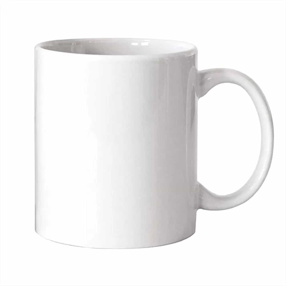Taza De Ceramica Blanca Mug Jarro 310 Ml Grupo Dos