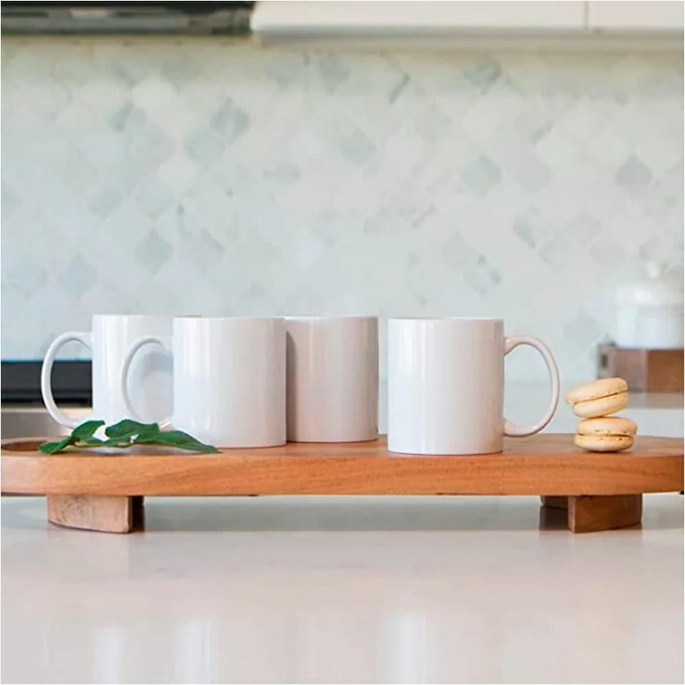 Taza De Ceramica Blanca Mug Jarro 310 Ml Grupo Dos — imagen 2 de 3