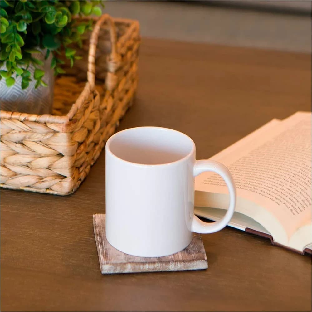 Taza De Ceramica Blanca Mug Jarro 310 Ml Grupo Dos — imagen 3 de 3