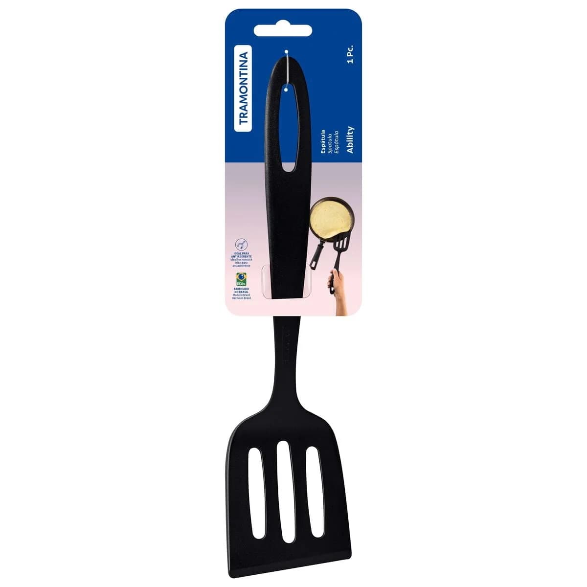 Espátula Tramontina Ability de nylon 30.2 cm color negro — imagen 1 de 4