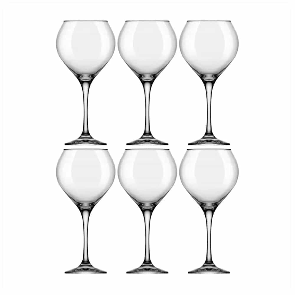 Copa De Vidrio Vino Nadir 600 Ml Prestige X6 Unid.