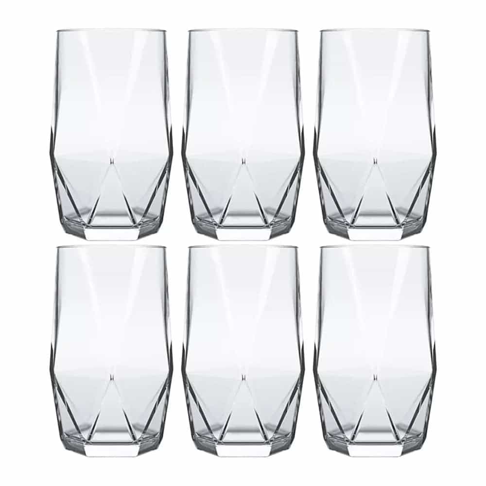 Vaso De Vidrio Refresco 360 Ml Topazio X 6 Unid.