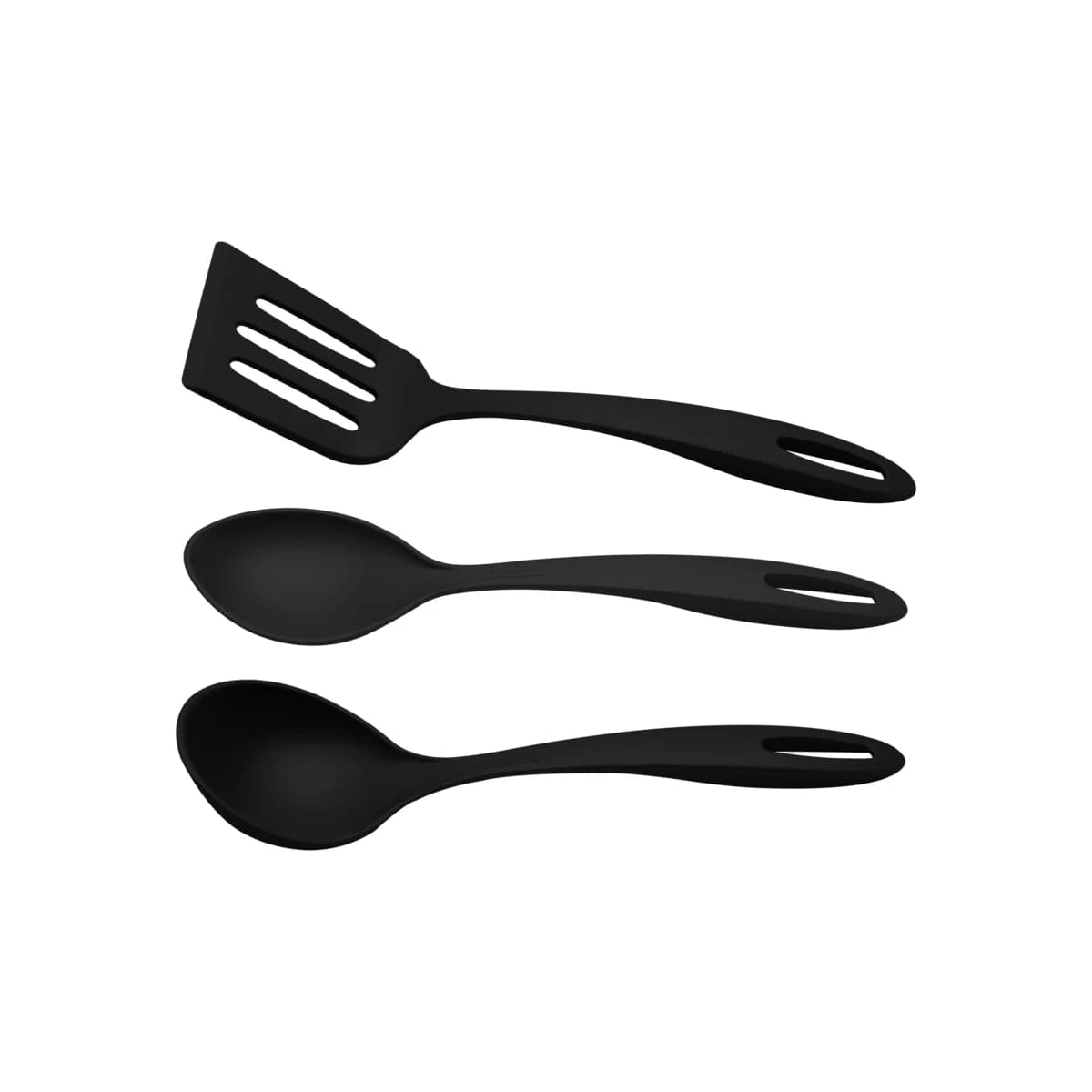 Juego de utensilios Tramontina Ability de nylon 3 piezas color negro — imagen 1 de 3