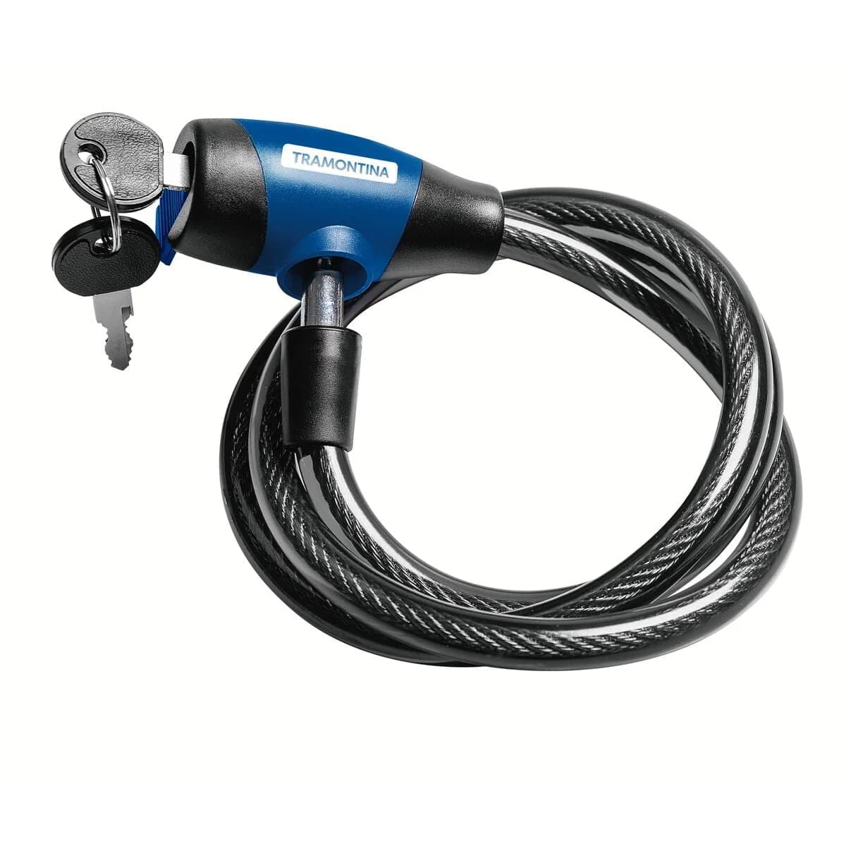 Candado Para Bicicleta Linga Tramontina Flexible 2 Llaves — imagen 2 de 5