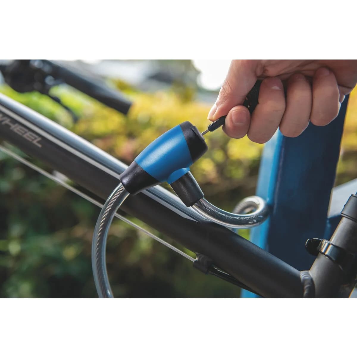 Candado Para Bicicleta Linga Tramontina Flexible 2 Llaves — imagen 5 de 5