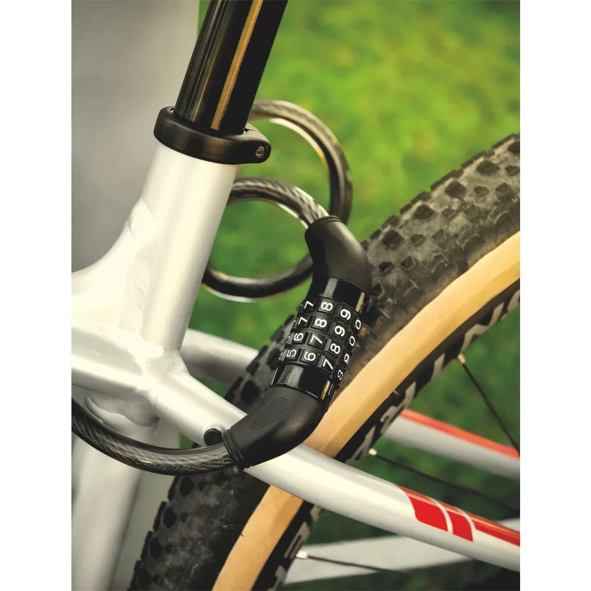 Candado Para Bicicleta Tramontina Flexible Con Combinacion — imagen 4 de 4