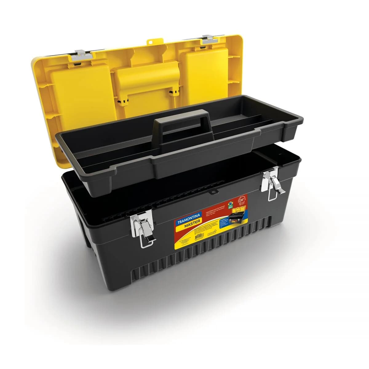 Caja De Herramientas Tramontina Con Bandeja 51 Cm X 24 Cm — imagen 2 de 7