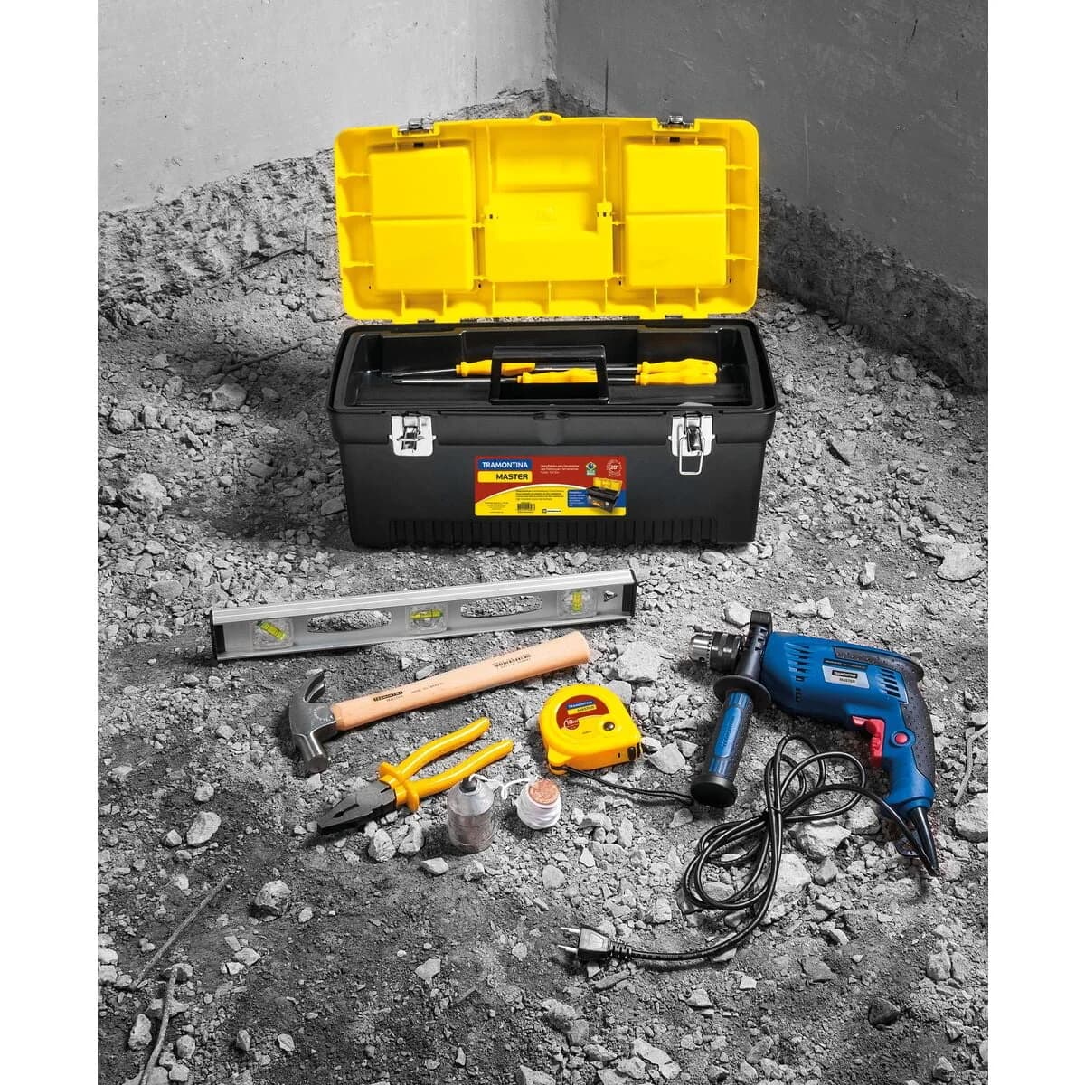 Caja De Herramientas Tramontina Con Bandeja 51 Cm X 24 Cm — imagen 4 de 7