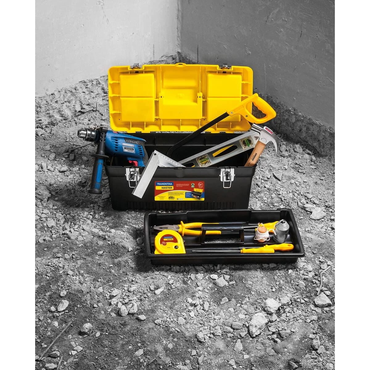 Caja De Herramientas Tramontina Con Bandeja 51 Cm X 24 Cm — imagen 5 de 7