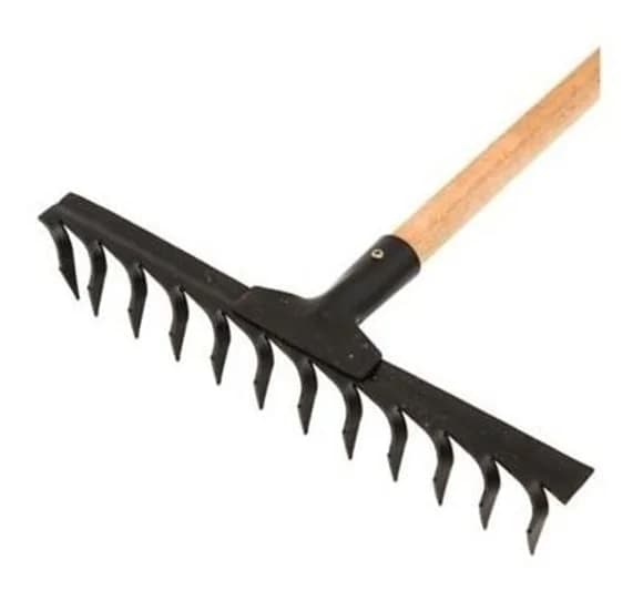 Rastrillo 14 Dientes Mango De Madera 120 Cm Tramontina — imagen 2 de 3