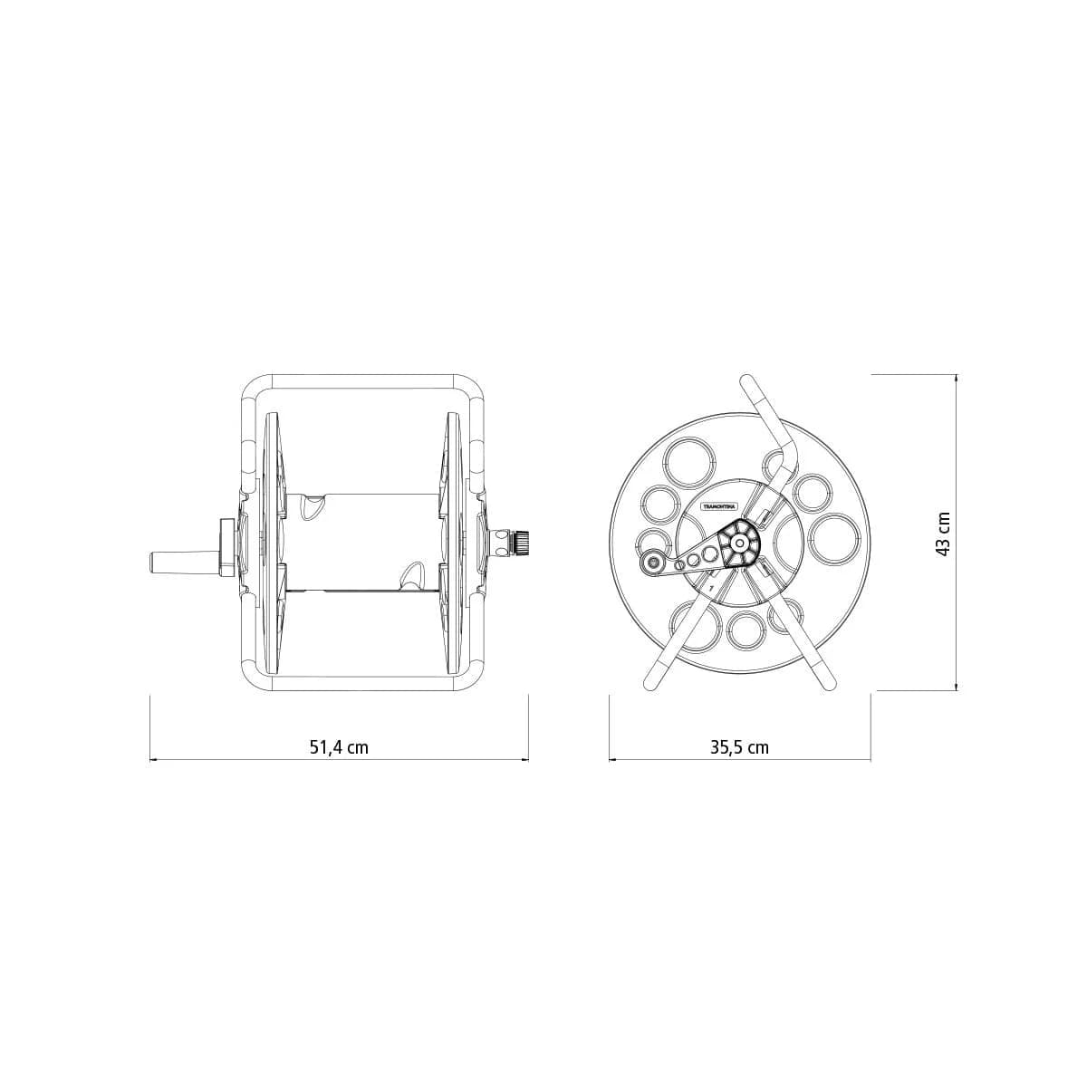 Enrollador Soporte De Manguera Tramontina Manual — imagen 5 de 5