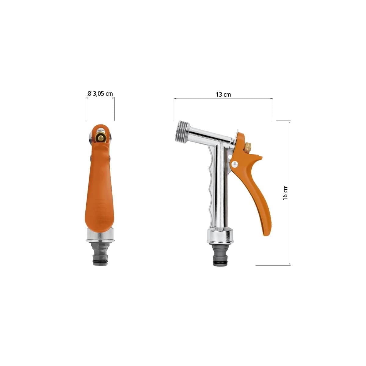 Hidropistola Metalica Para Acople Rapido Tramontina — imagen 4 de 5