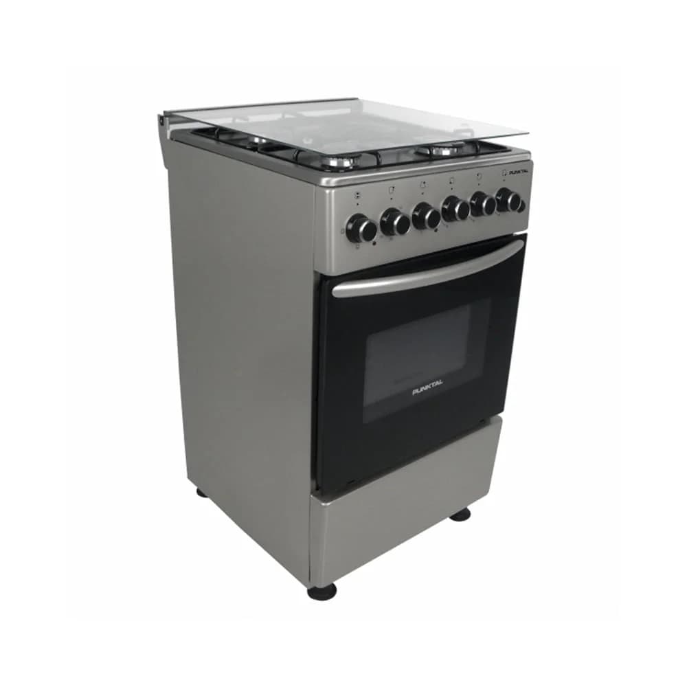 Cocina Punktal Turca Pk-1930tk Gas 4 Hornallas Inox 52l — imagen 2 de 6