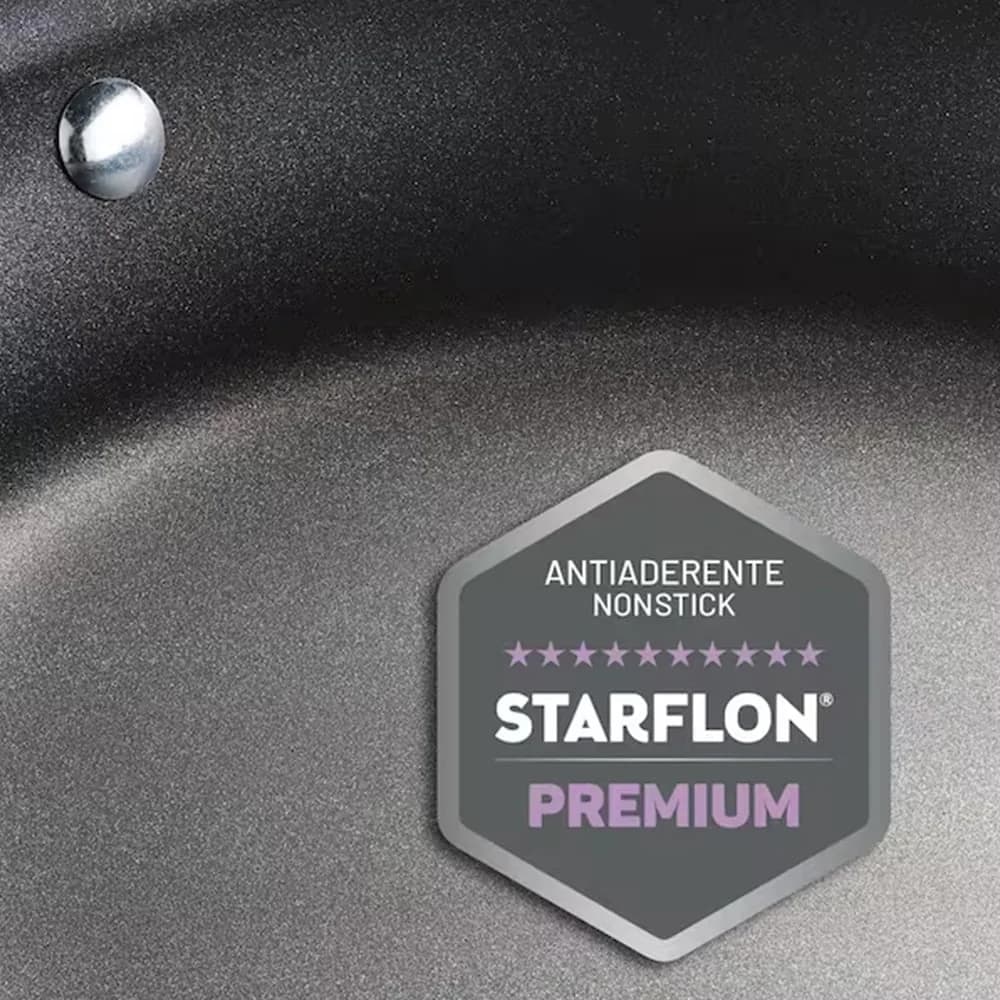 Sartén de aluminio con antiadherente Starflon Premium Tramontina Professional 30 cm 3.1 L — imagen 3 de 5