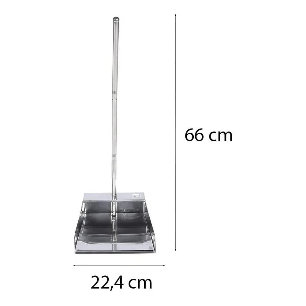 Pala Para Residuos Basura Mango Largo 66 Cm Acero Inoxidable — imagen 3 de 4