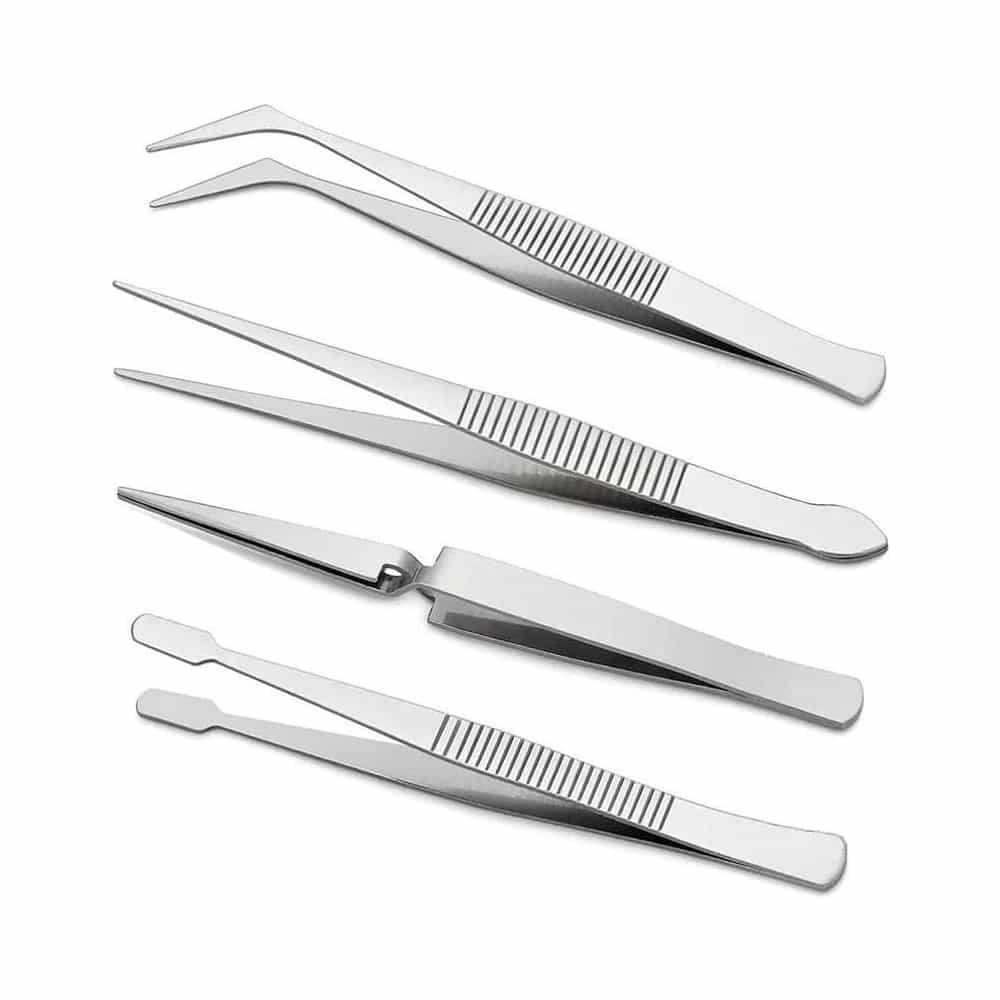 Juego De Pinza De Precision 4 Uni Bruselas Acero Inox