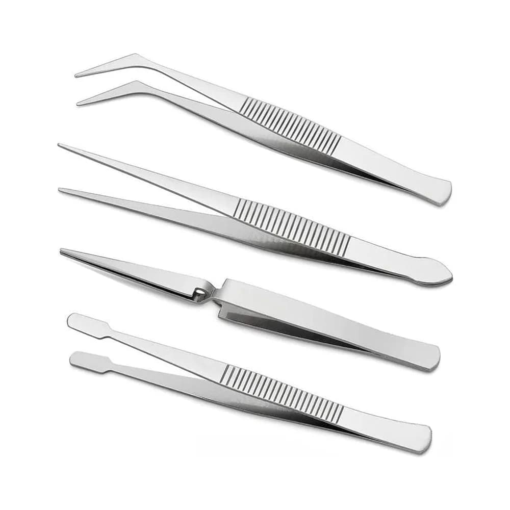 Juego De Pinza De Precision 4 Uni Bruselas Acero Inox — imagen 1 de 3
