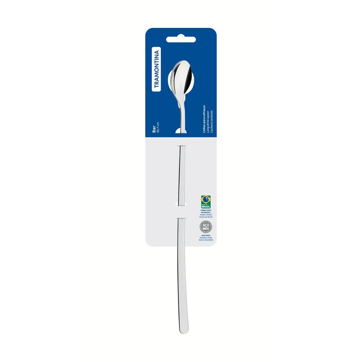 Cuchara De Cocteleria Barman Tramontina Acero Inox 30 Cm — imagen 2 de 4