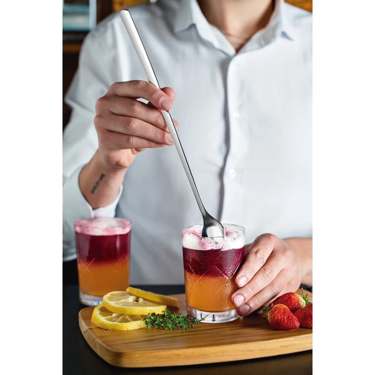 Cuchara De Cocteleria Barman Tramontina Acero Inox 30 Cm — imagen 3 de 4