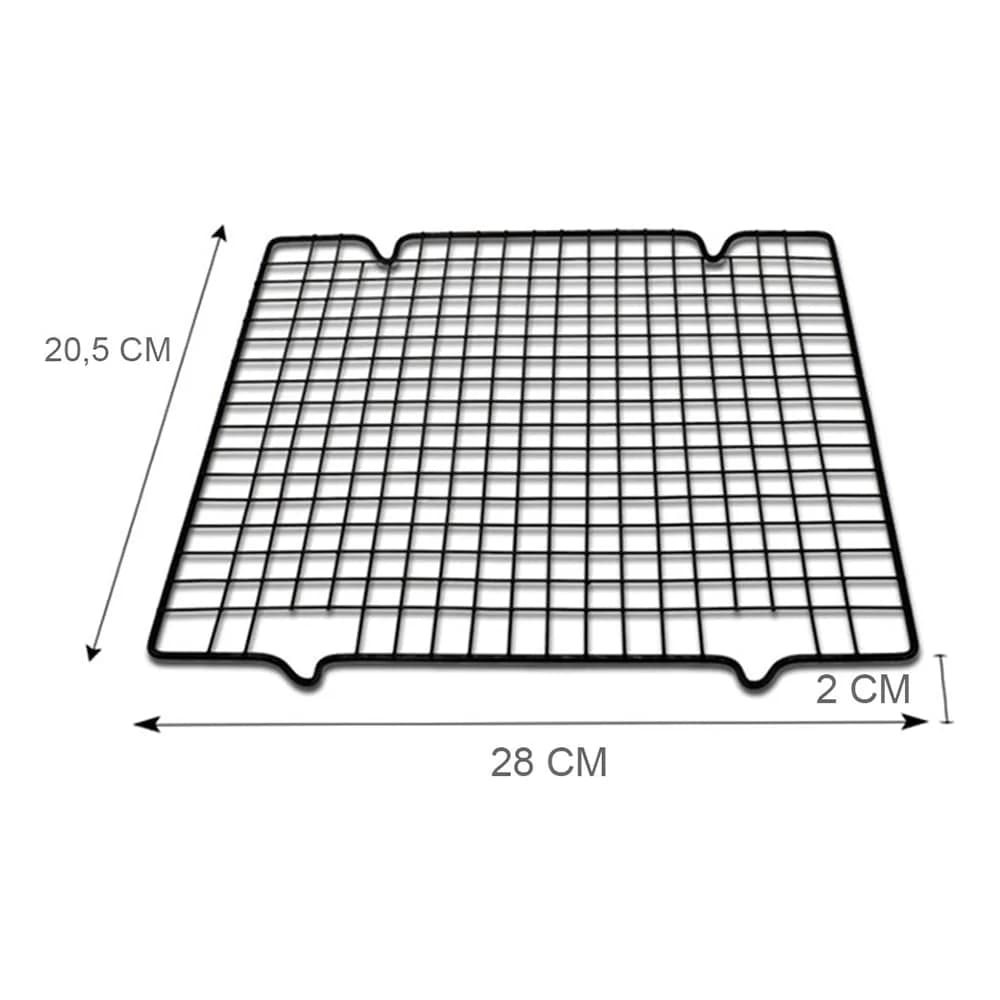 Rejilla Para Asadera 28 X 25,5 Cm Antiadherente Asar Hornear — imagen 2 de 4